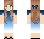 blue dress lady