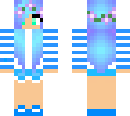 blue flower girl