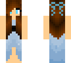 blue maxi dress girl
