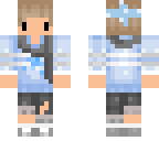 cute blue winter guy chibi