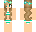 cyan beach girl