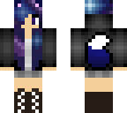 galaxy hair wolf
