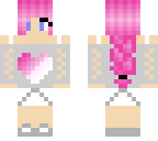 heart girl with pink hair