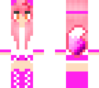 kawaii chan pink wolf girl