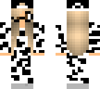 mustache girl cow