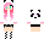 panda girl pink