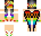 rainbow angel girl with bandanna