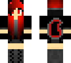 red and black wolf girl