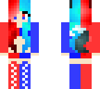 red and blue wolf girl