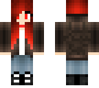 red haired girl v8