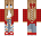 red plaid girl