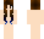 blue brunette