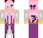cat girl in purple village dress