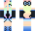 girl whit rainbow hair