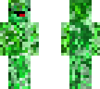 green derp with hidden face on neck