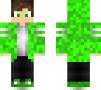 green hoodie