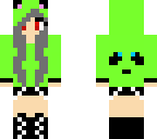 green panda girl