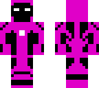 pink and black iron man