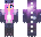 pink hair dino girl