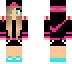 pink nike girl