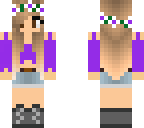 purple summer girl