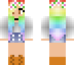 rainbow hair girl