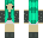 adorable teal hair chibi