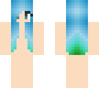blue and green hair