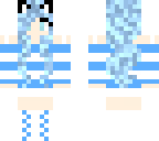 blue cat girl