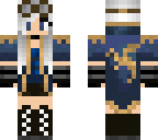 blue dragon warrior girl