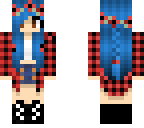 blue haired girl
