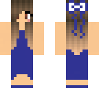 blue in blue dress