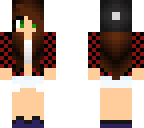 checkered top with beanie