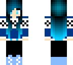 frosty winter girl blue haired