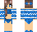 girl in blue sqimsuit with cover up