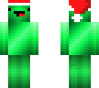 green santa derp with neck face