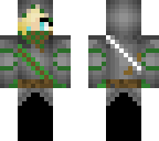 green warrior girl blond
