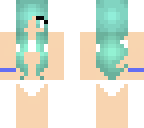 katelyn in a white bikini