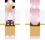 kawaii pink hair chibi
