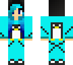 pinguin girl light blue