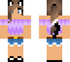 purple cropped meif'wa girl