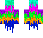 rainbow drip person