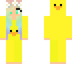 rainbow duck girl