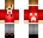 red angry creeper skin