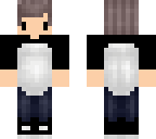 sexy male chibi in black and white with tight jean