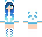 blue and cyan girl