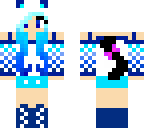 blue cat girl