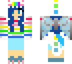 blue hair dragon