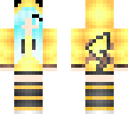 blue hair pika girl