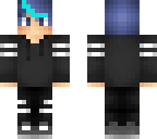 blue haird boy
